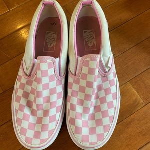 Vans checkerboard slip ons